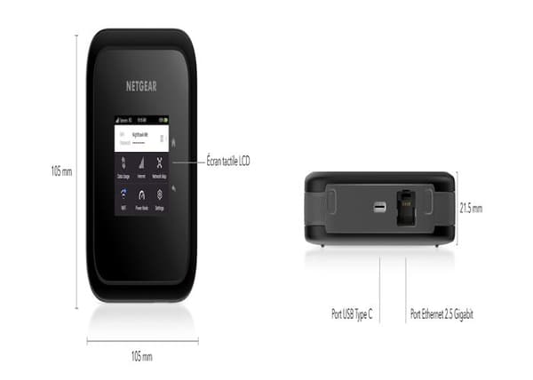 NETGEAR Modeemi reititin MR6150-100EUS - 5G mobiili WiFi 6