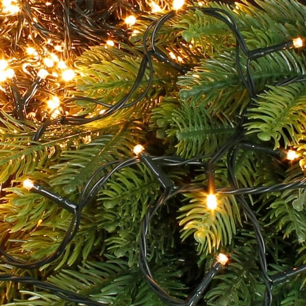 320 LED fast lys guirlande - Varm hvid - 27m - Indendørs - El Vit varm