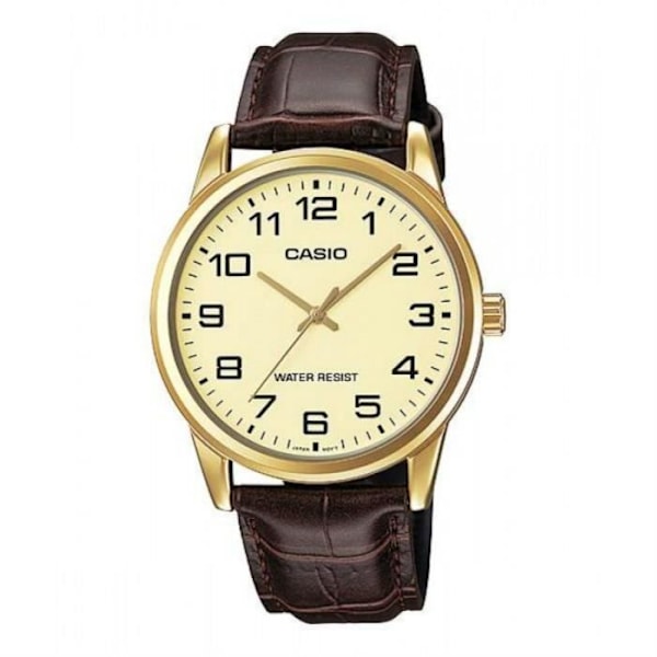 Ur - Casio - MTP-V001GL-9B - Brun læder - Analog - Kvarts Brun