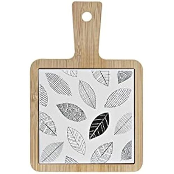 DKD Home Decor välipalalaatikko, vakio Natur, vit och svart
