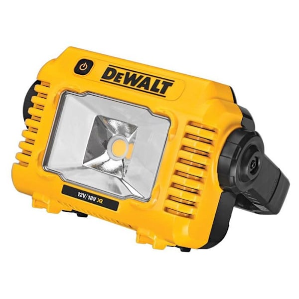 Kompakt byggeprojektør 18V XR 2000 lm (Kun produkt) - DEWALT DCL077 Sort, Gul