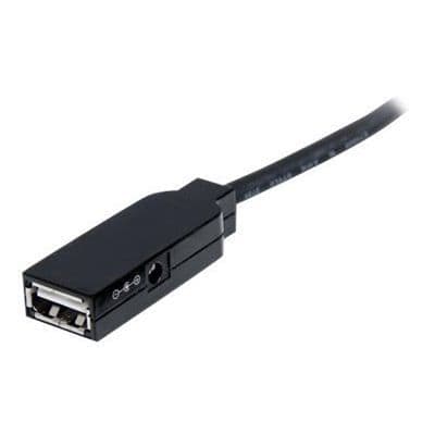 Aktivt USB 2.0 forlængerkabel 20 m - STARTECH.COM - USB2AAEXT20M - Sort - Afskærmet - USB kabel forlænger