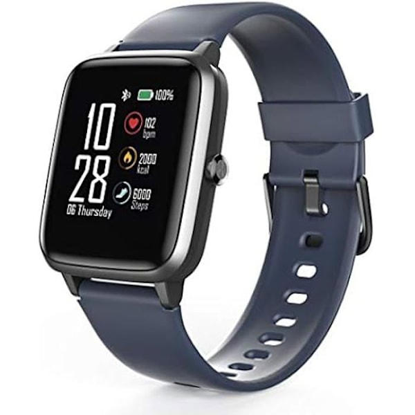 Hama Fit Watch 4900 vedenpitävä älykello 1,3 tuuman kosketusnäytöllä ja ilmoituksilla iOS- ja Android-laitteille