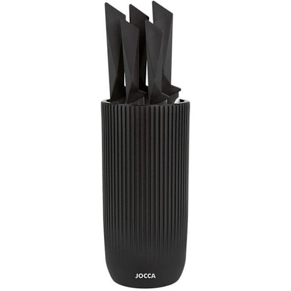 5 veitsen setti - JOCCA - Polypropeeniblokki - Musta Svart
