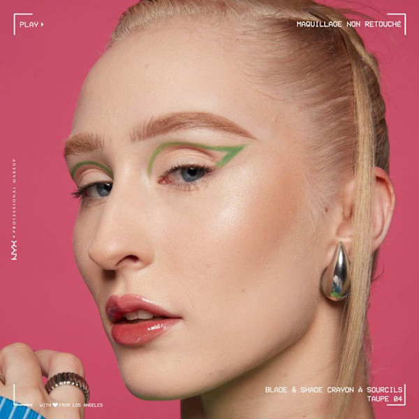 Kulmakynä - NYX Professional Makeup - Blade & Shade - Kaksoispää - Kesto 16h - Taupe Mol