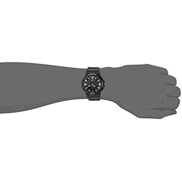 Ur - CASIO - HDC-700-3AVCF - Analog/Digital - Plastiksnor - Vandresistens 10 Atm Svart, Grön