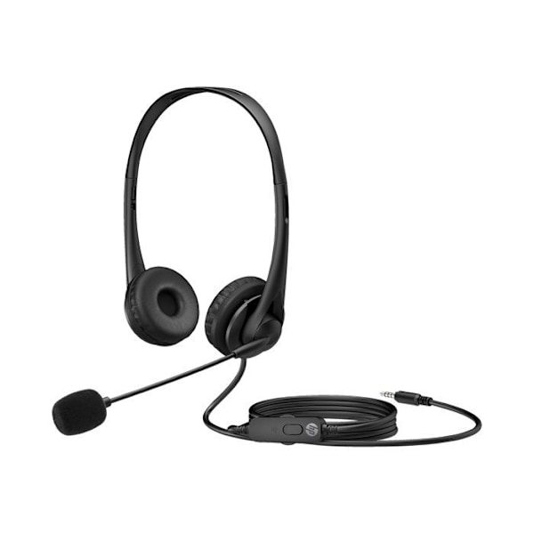HP G2 headset mikrofon - On-ear - Kablet - 3,5 mm stik - Shadow black