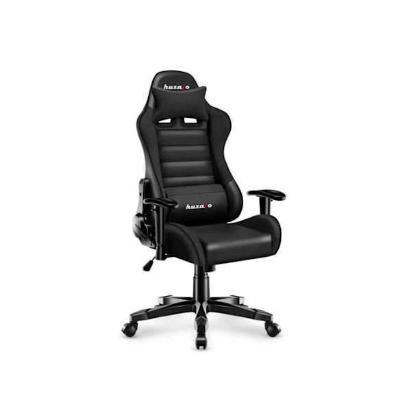 HUZARO Ranger 6.0 sort Gaming Stol Ergonomisk Justerbar Højde Vippende Lændestøtte sort