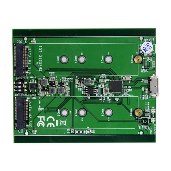 USB 3.1 - STARTECH - M.2 SATA - Kaksoispaikka - RAID - 10 Gb/s