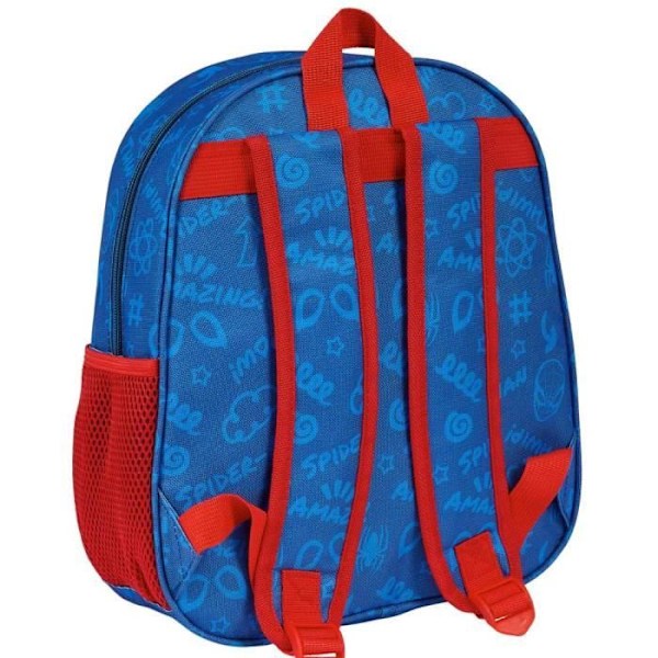 Ryggsäck - MARVEL - Spiderman 3D - 33 CM - Hög Kvalitet - Förskola - Unisex