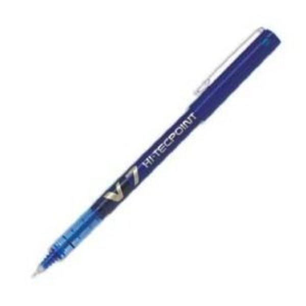 Stylo roller - PILOT V7 Hi-Tecpoint - Fin spids - Blå væske blæk Blå
