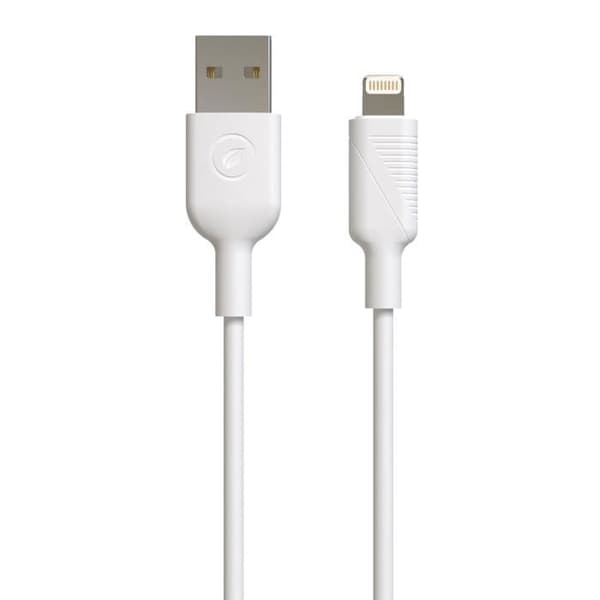 MUVIT FOR CHANGE USB A / Lightning MFi - 1.2 m - Valkoinen Hvid