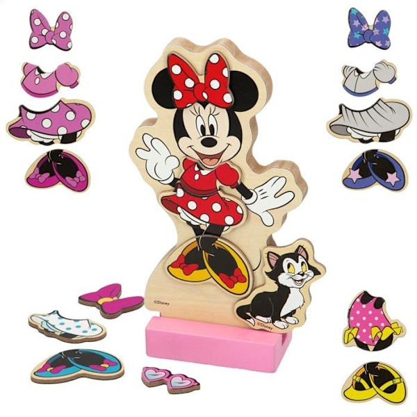 Palapeli Colorbaby - 48727 - WOOMAX Disney Jgo Puiset vaatteet 22 x 30 cm - Minnie, Mekot