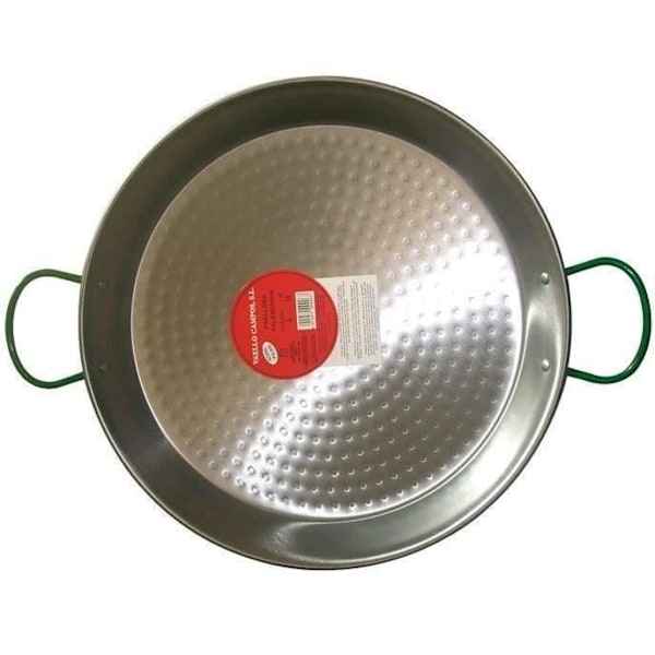 Paellafat i polerat stål - D: 34 cm Grå krom