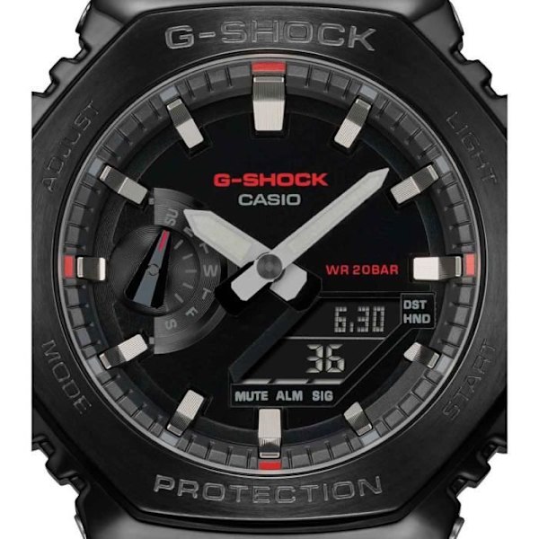 Ur - Casio - G-SHOCK Classic - Digital - Sort - Stødmodstand Svart