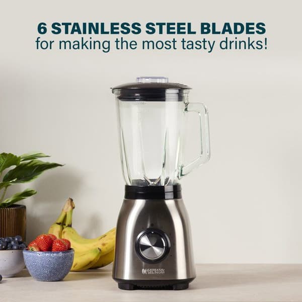 Blender - Prinsesse - 212091 - Børstet rustfrit stål - 1,5 L - 4 hastigheder - 1000 W