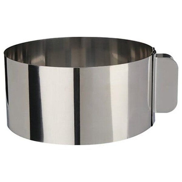 Jousimuotoinen pannu - Ruostumaton teräs - Jatkettava 16 cm - 30 cm - Korkeus 7,5 cm - Sopii astianpesukoneeseen Pengar
