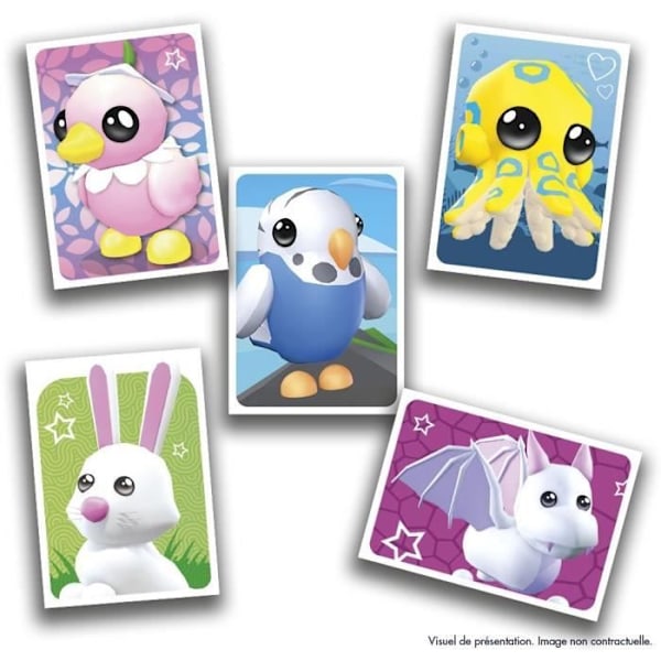 Tarroka - PANINI - Adopt Me! Roblox - Pakkauksessa 6 pussia - 1 rajoitettu painoskortti - 35 tarroka Flerfärgad