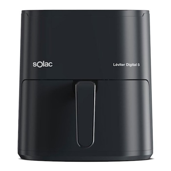 Oljefri fritös - SOLAC - FA1800D - 7 L - 1800W - Svart Svart