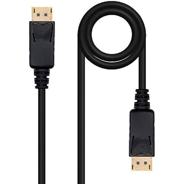 DISPLAYPORT kabel - NANO KABEL - DP/M-DP/M - 0,5 m - 4K upplösning - 24 karats guldpläterad