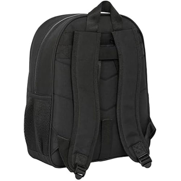 Koulureppu - SAFTA - F.C. Barcelona Musta - Mukautuva vaunuun - Mukava - 32x12x38 cm Svart