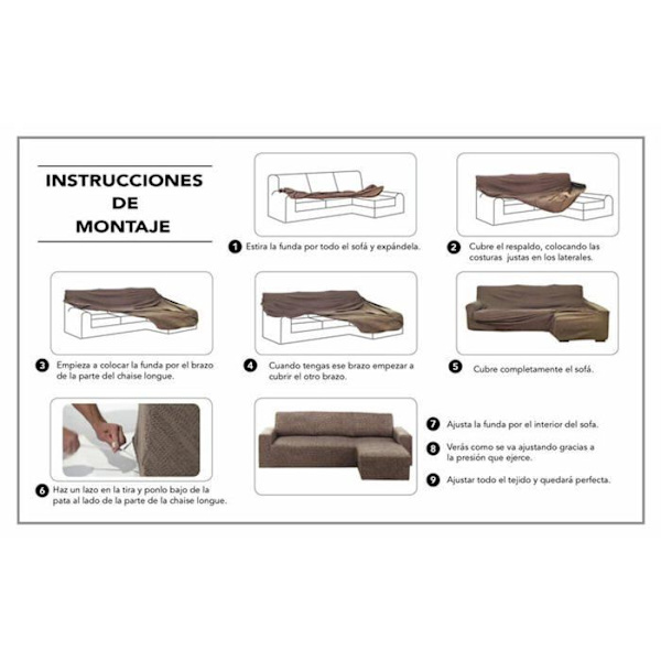 Sofaovertræk - Hosteline - Cameron - Bordeaux - Multifarvet - 48x29x7 cm - One size
