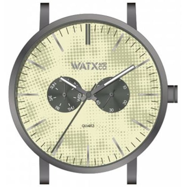 Herreur - WATX&COLORS - PIXEL WXCA2724 - Kvarts - Rustfrit stål - Analogisk Beige, grå
