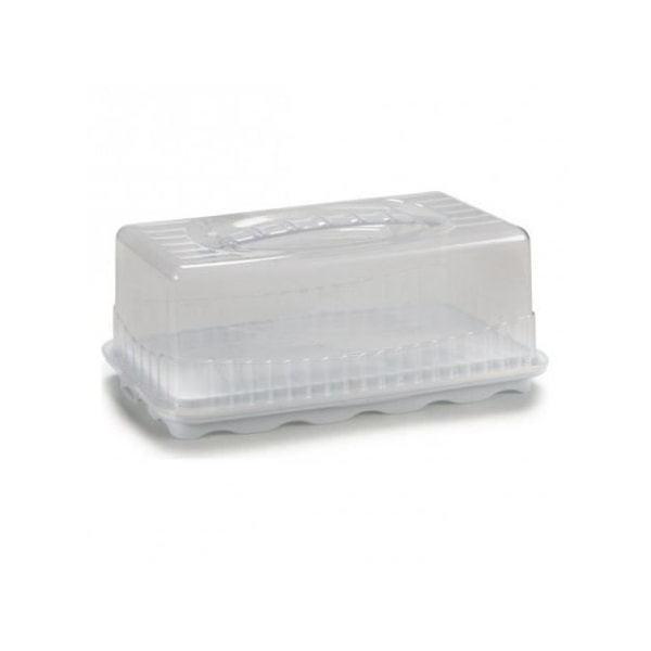 Tartform - BigBuy Home - Rektangulär - Plast - Vit - 16,5 x 15 x 35 cm Vit