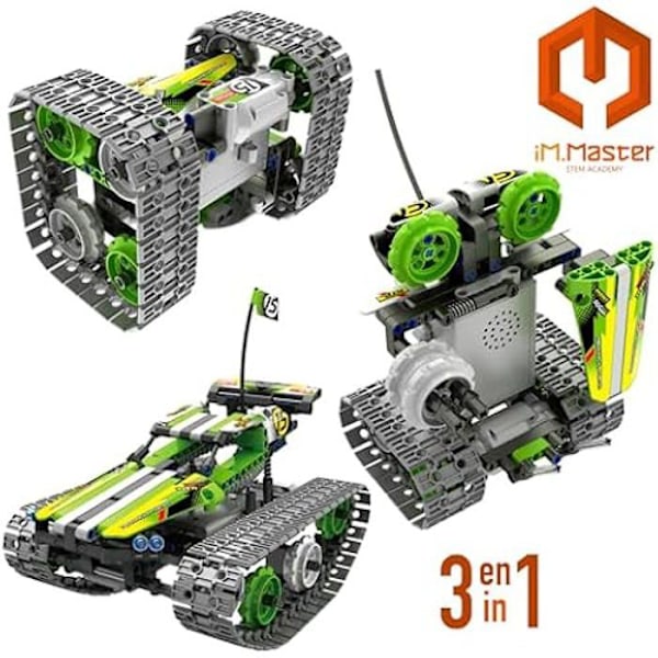 Robot akrobatisk fjernstyret - COLORBABY - iM.Master 85459 - 3 i 1 - 353 dele - 360° Grön