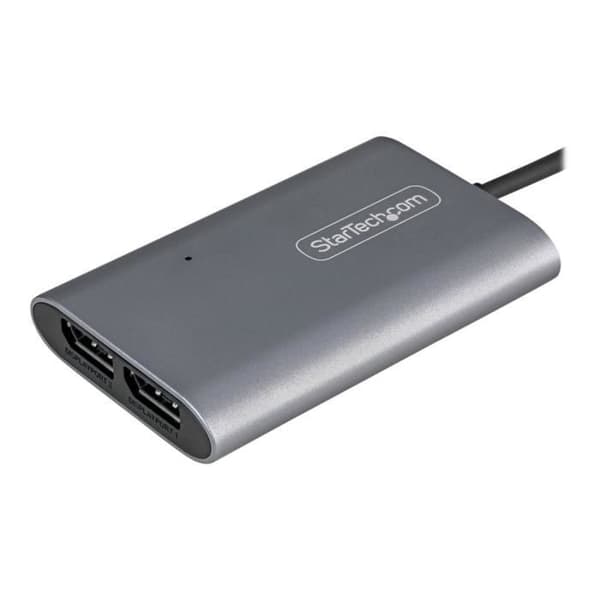 Thunderbolt 3 Adapter - StarTech.com - TB32DP14 - Dobbelt DisplayPort 4K 60Hz - 8K/5K - 46 cm