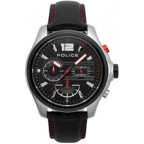 Ur - Politi - PL.15403JSTB-02 - Læder Sort - Quartz - 5 ATM Svart
