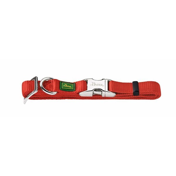 Jægerkrave - 43516 - Vario Basic genlukkelig aluminiumskrave L 45-65 cm rød hals