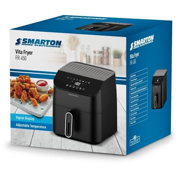 Luftfritös - Smarton - FR 450 Svart