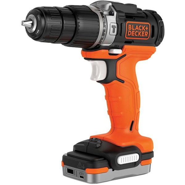 Akku slagboremaskine - Black & Decker - BDCHD12S1-XJ - 12V - Lithium-ion - 1,5 Ah