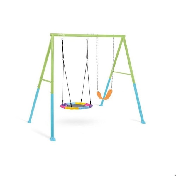Portico-swing - INTEX - Fuglerede - 2 redskaber - Udendørs - Blandet mångfärgad