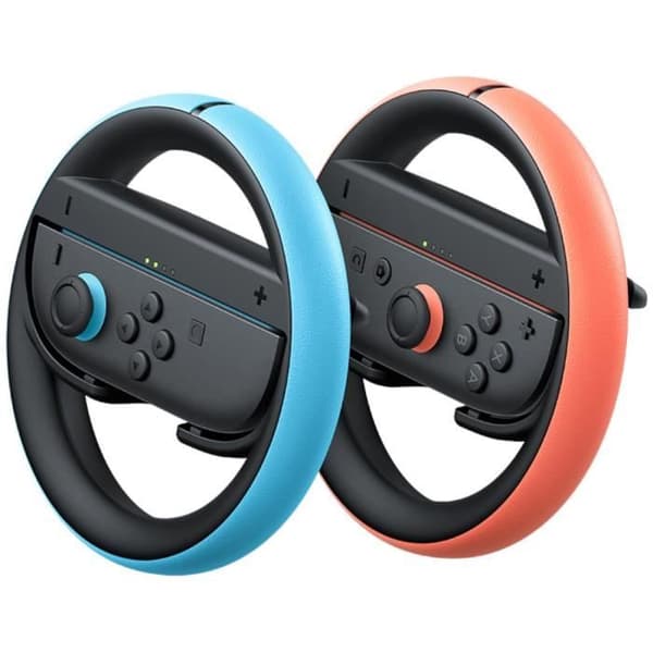 Joy-Con 2 -ohjaimille tarkoitetut ohjauspäällysteet • Nintendo Switch 2 -lisävaruste Sort, Lys Blå & Lys Rød
