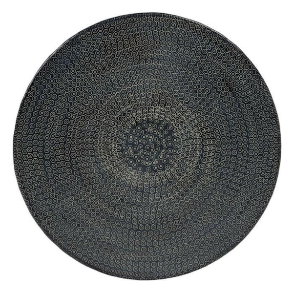 sidebord 66 x 66 x 34,5 cm sort aluminium (3 enheder)