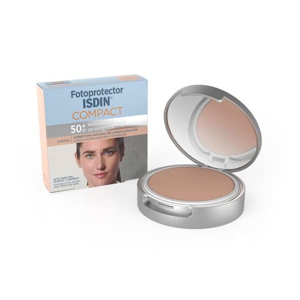 Compact makeup - ISDIN - SPF50 Bronze - 10g - UV protection - Alcohol-free