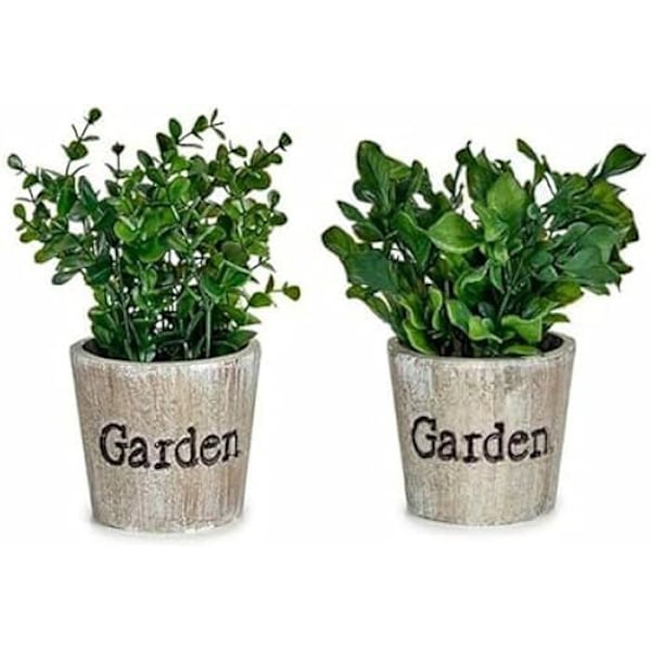 Dekorativ plante - IBERGARDEN - Flerfarvet - 16 x 22 x 16 cm - 12 enheder - Plastik Flerfärgad