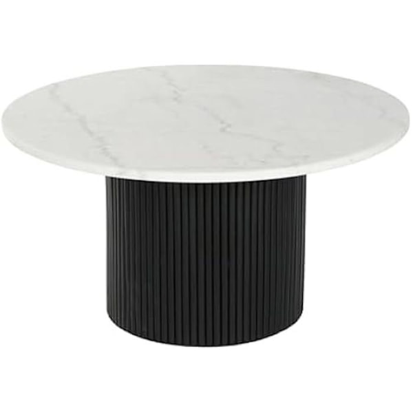 Bord Basse - DKD Home Decor - Multifarvet - MDF Træ - Marmor - 80x80x42 cm Flerfärgad