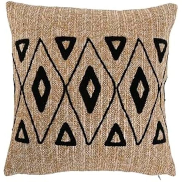 Kudde - HOME ESPRIT - Svart - 42 x 15 x 42 cm - Flerfärgad - Modern design Flerfärgad