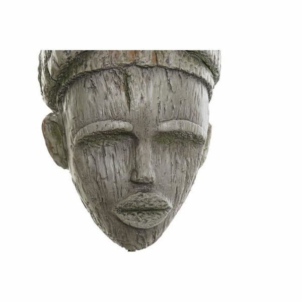 dekorativ figur 24 x 15 x 58 cm afrikansk kolonial grå