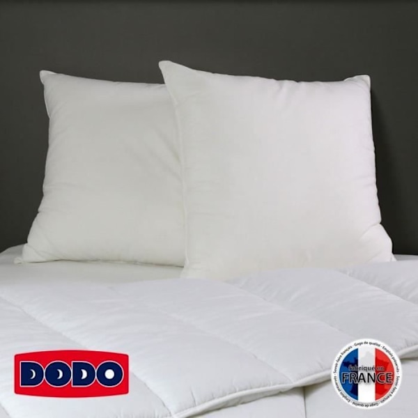 DODO Set med 2 Medelkuddar - DET OMFATTANDE - 60 x 60 cm - Vit Sovrum