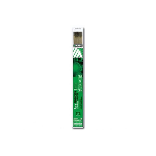 Solter Pakke med 10 støbejerns NiFe-CI elektroder 2,5 x 300 mm - 05976