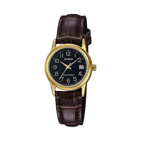Klocka - Casio - LTP-V002GL-1B - Svart - Guld - Kvarts - Analogisk Svart guld