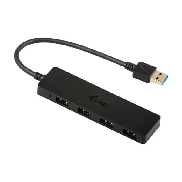USB-hub - I-TEC - U3HUB404 - 4x SuperSpeed USB 3.0 - USB 3.0-drevet - Overstrømsbeskyttelse
