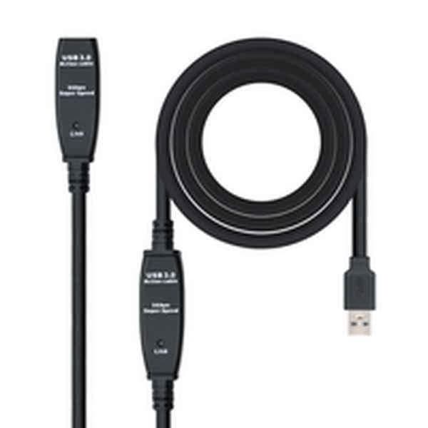 USB forlængerkabel NANOCABLE 10.01.0313 15 m 5 Gbps - - - NANOCABLE