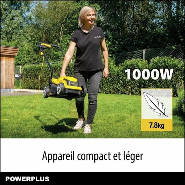 Sähkölaituri - POWERPLUS - POWEG62203 - 1000 W - 320 mm Ø - Urakointi ja takaluukku. sort