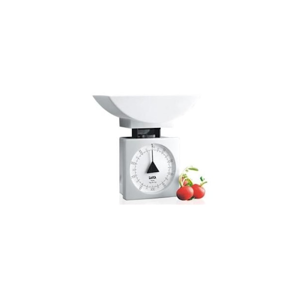 LAICA mekaaninen tarkkuusvaaka - B K711 01 - Kantavuus 1kg - Asteikko 5g - Valkoinen