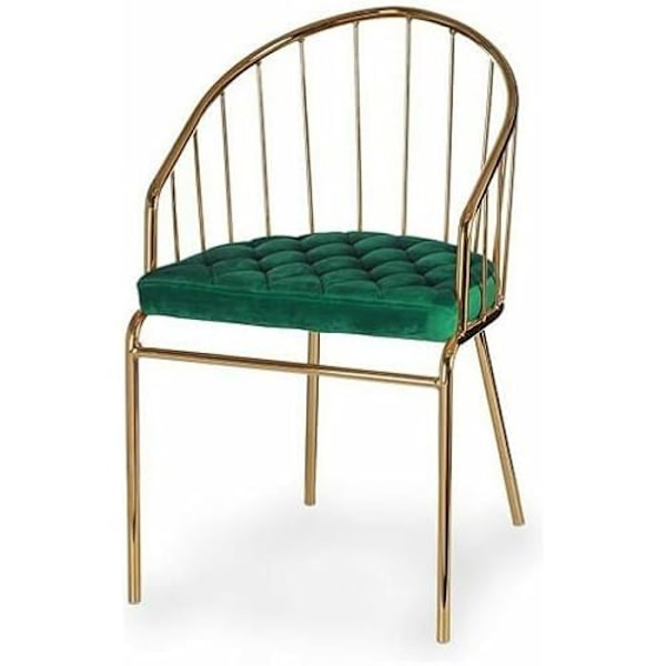 Stol - PRESENTDEKOR - 23434 - Set om 2 - Polyester - Grön - Modern design Grön